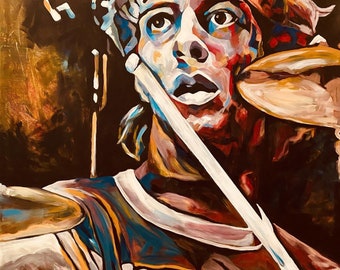 Original acrylic STEWART COPELAND - SOLD