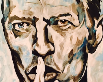 Original acrylic DAVID BOWIE - SOLD