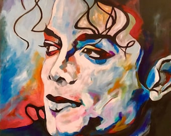Original acrylic MICHAEL JACKSON
