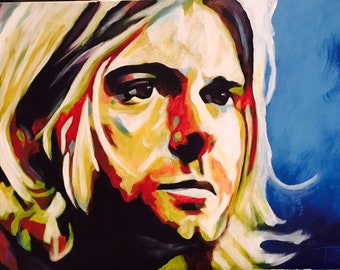 Original acrylic KURT COBAIN - SOLD