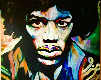 Original acrylic JIMI HENDRIX