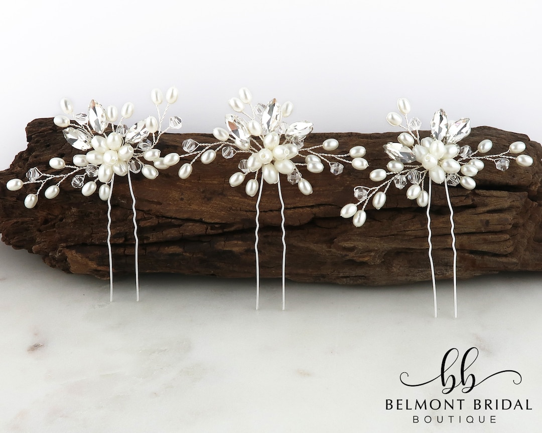 36 Perlen-Haarklammern Für Hochzeit – Elegante Haaraccessoires Für Braut Und Brautjungfer, Aus Legierung, In Gold