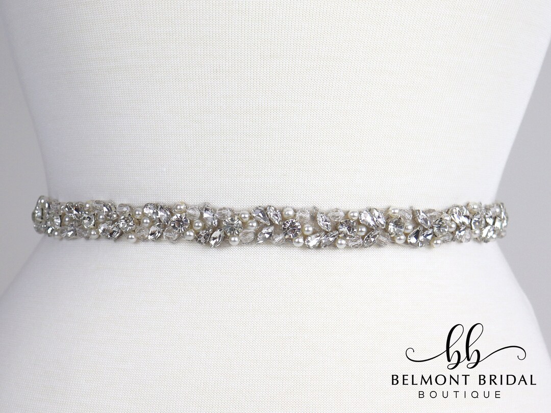 Bridal Belt Wedding Dress Belt Wedding Dress Belt Silver Etsy Canada