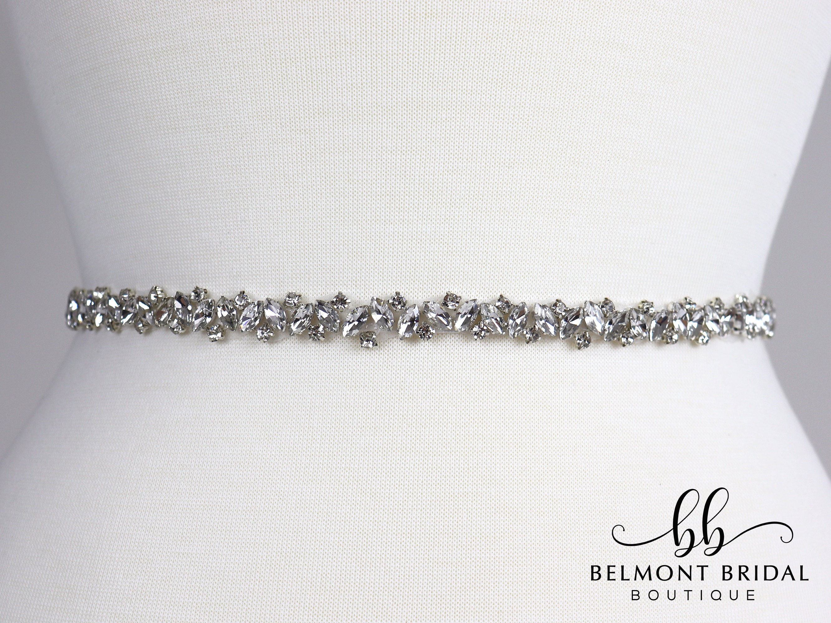Diamante top bridal belt