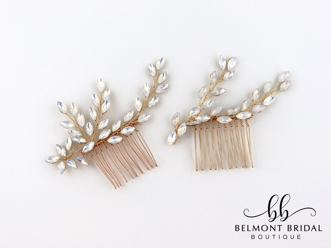 Opal Wedding Hair Comb Bridal Hair Piece Wedding Headpiece Etsy