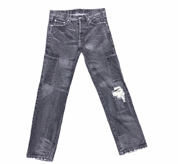 Neighborhood Men Black Denim Pants