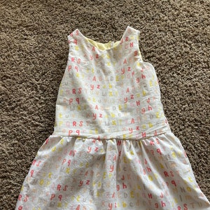 Girls Back to School ABC Dress