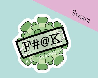 virus sticker | self made | profit will be DONATED | charity