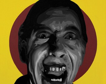 Dracula (Christopher Lee) Painting Print