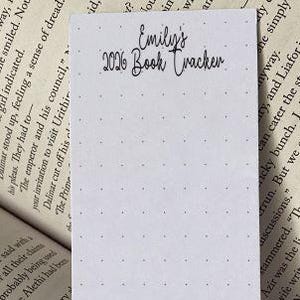 Personalised 2026 Book Tracker, Bookmark, Book Tracker, Reading Tracker Bookmark, Book Pile Bookmark, Book List, Dotted Paper, Book Gift