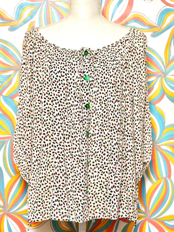 Vintage 90s FENDI Psychedelic Print Abstract Patte