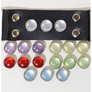 Light green pearl snap heads. 10mm/size 16, 500 quantity.