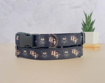 UCF Knights Dog Collar, University of Central Florida, Adjustable Nylon