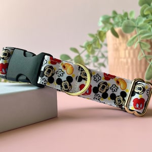 Disney Dog Collar, Mickey and Minnie Dog Collar, Dog collar, Heavy duty dog collar, Cute dog collar, Character Dog Collar, Adjustable Collar