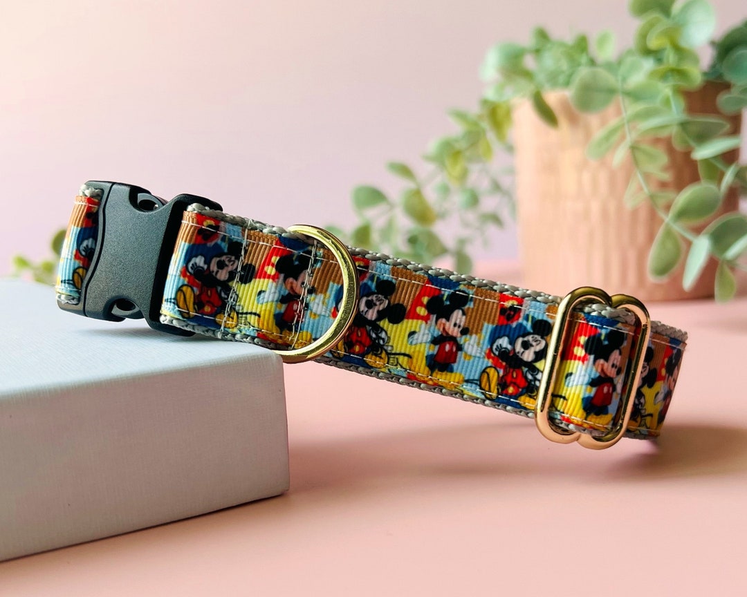 Disney Dog Collar, Mickey and Minnie Dog Collar, Heavy Duty Dog Collar
