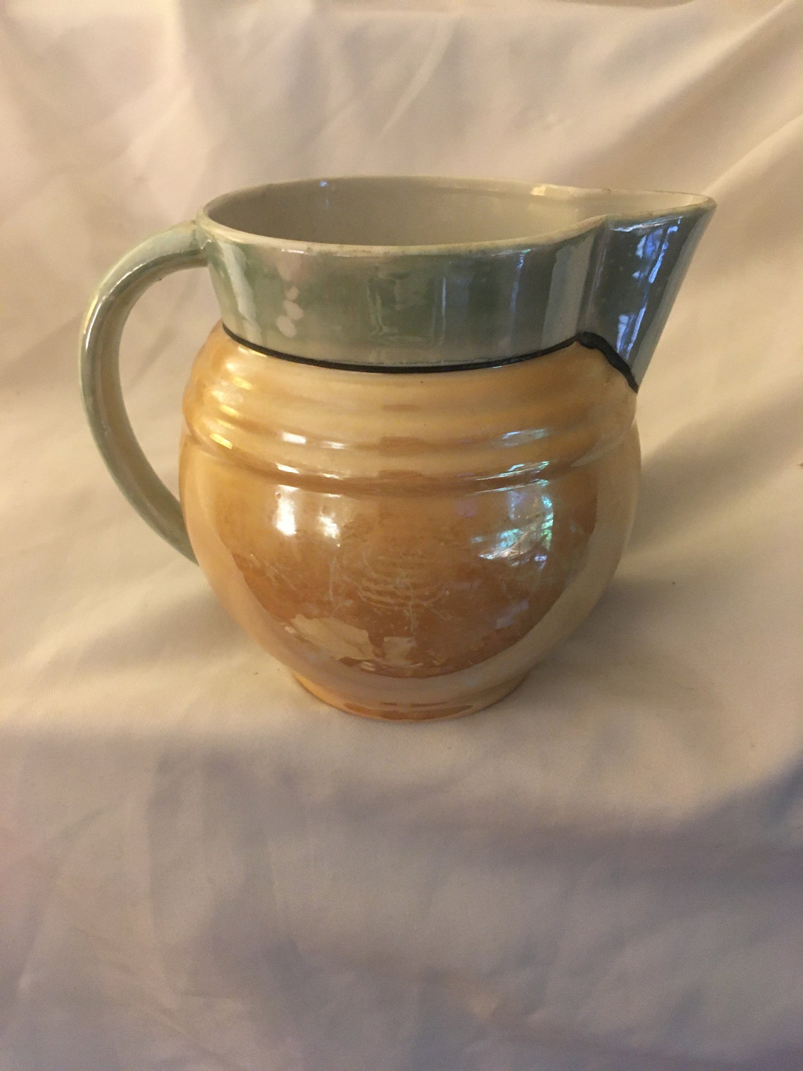 Vintage Lusterware Made in Japan Pitcher Etsy