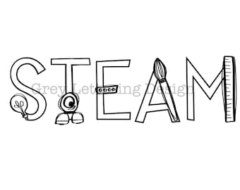 steam education cricut SVG PNG JPG files vinyl shirt making heat transfer instant download cut file