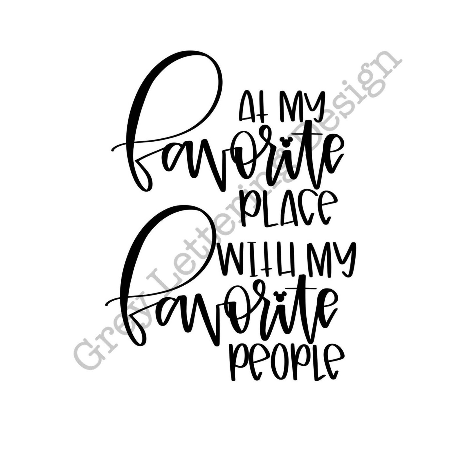 At My Favorite Place With My Favorite People cricut SVG PNG Etsy