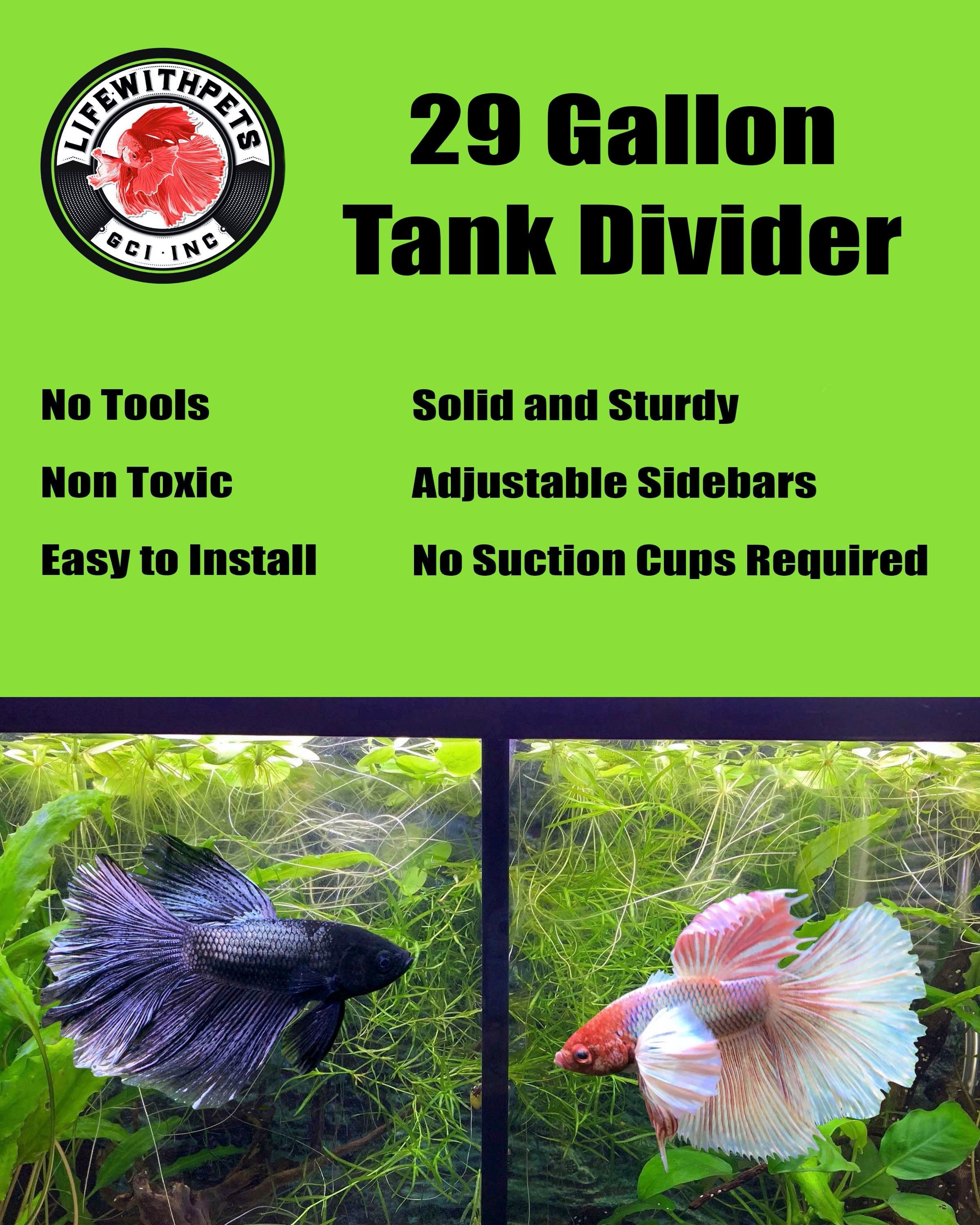 Lifewithpets 29 Gallon Fish Tank Divider. Aquarium Tank Etsy