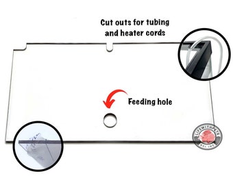 5.5 Gallon Clear Polycarbonate Aquarium Lid. (Check Compatible Tanks Below)