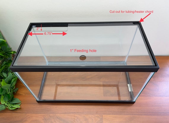 10 Gallon Aquarium Lid Reversible for Hang on Back Filters Clear  Polycarbonate Aquarium Lid Check Compatible Tank Size Below 