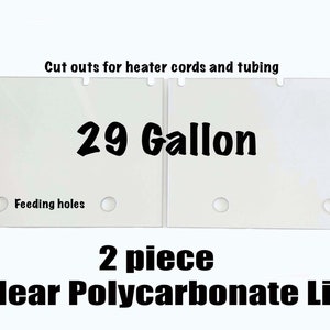 Lifewithpets 29 Gallon Clear Polycarbonate Aquarium Lid. Check Compatible Tank Below