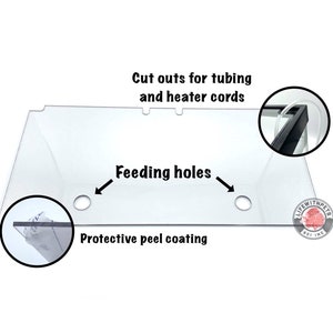 Lifewithpets Clear Polycarbonate 10 GallonAquarium  Lid. (Check Compatible Tank Below)