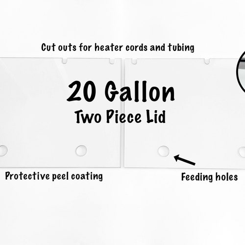 20 Gallon LONG Clear Polycarbonate Aquarium Lid. Check Etsy