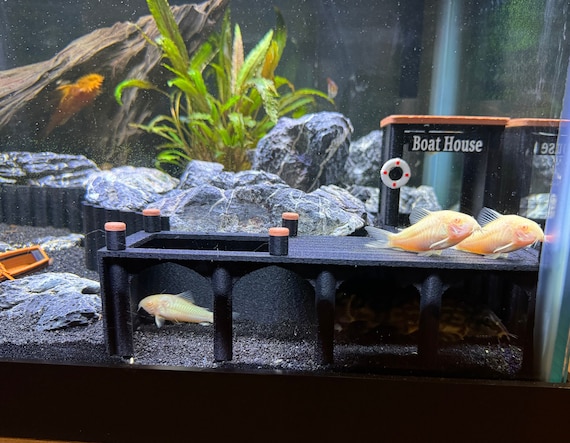 Aquarium Corner Tunnel Fish Hide Fish Cave Bottom Feeder Fish Tunnel Under Gravel Fish Tunnel Two Sizes and Options Free Shipping Etsy