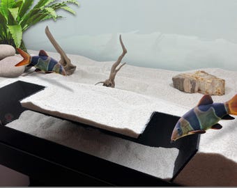 Aquarium Under Gravel  Tunnel Cave Underground Cave Fish Tunnel Terrarium tunnel 3 Sizes 3 Colors Free Shipping