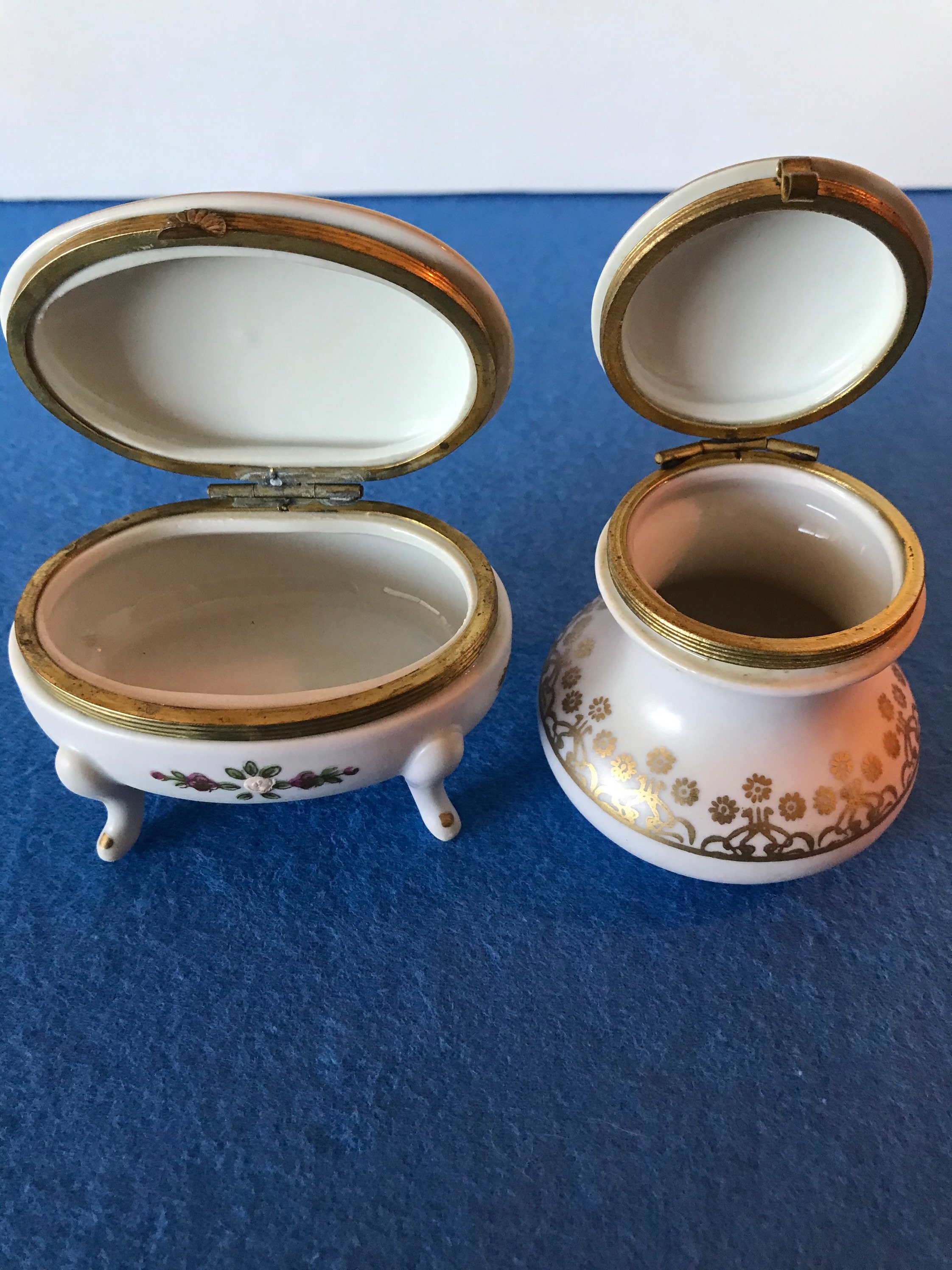 Pink Ceramic Collectible Trinket Boxes Etsy UK