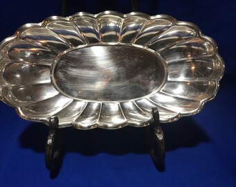 Vintage Silverplate tray,perfume tray, dresser tray, appetizer tray