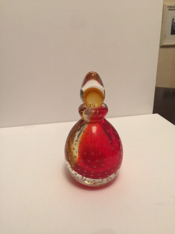 Murano glass perfume bottle.