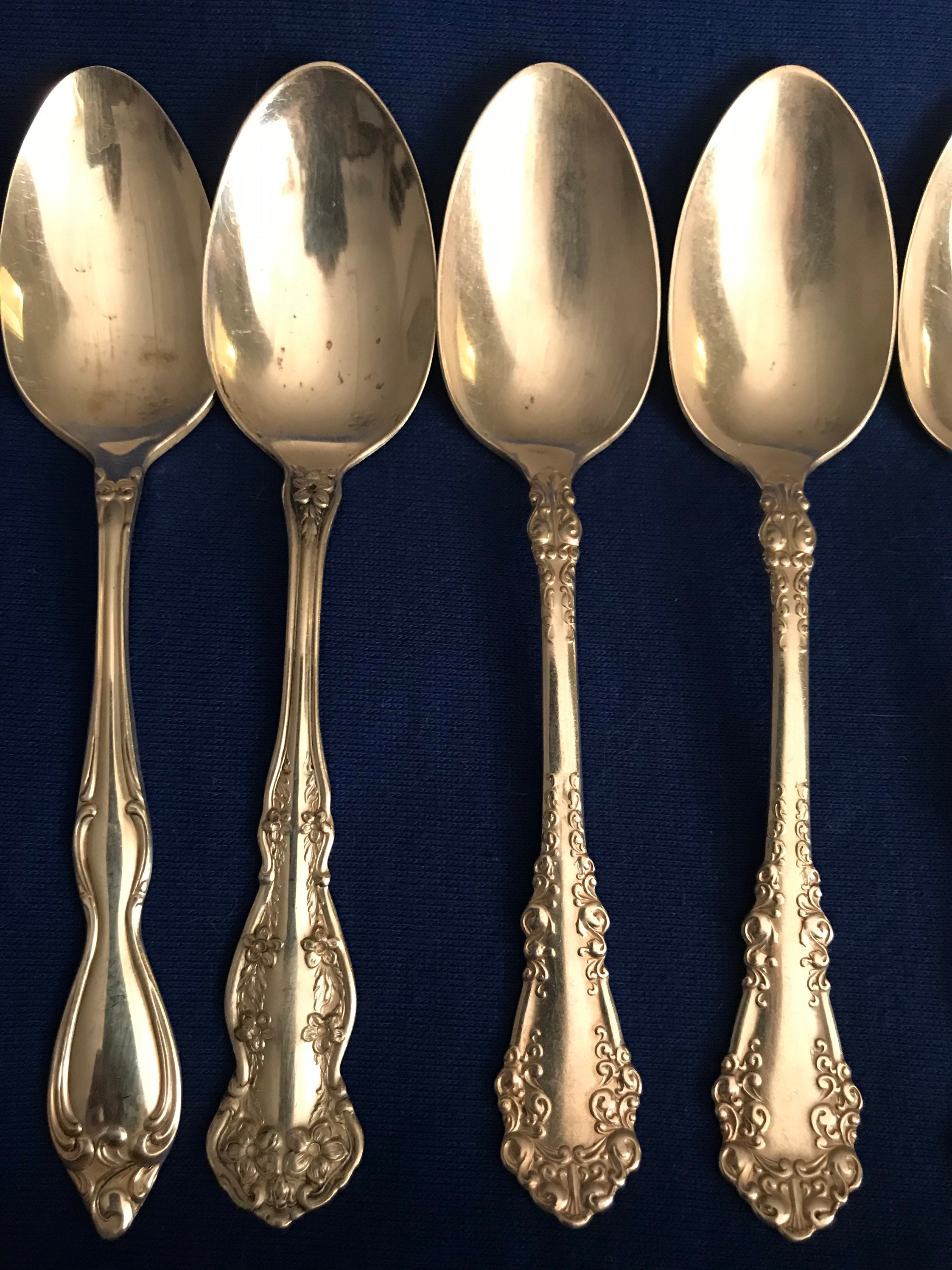 Vintage teaspoons Silverplate teaspoons shabby chic Etsy
