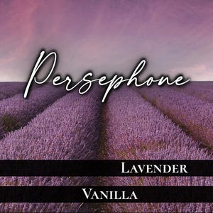 Cera fundida de Perséfone / Inspirada en la saga de Perséfone de Hades / Lavanda y vainilla /