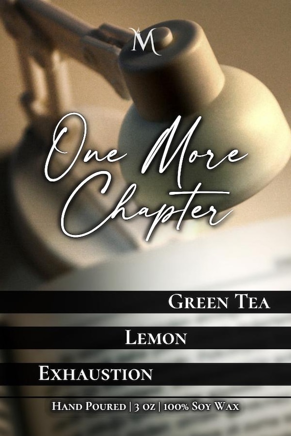 One More Chapter Wax Melt | Bookish Wax Melts | Green Tea and Lemon |