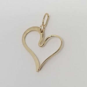 Voluptuous, Dimensional Hammered In-Love Heart Pendant, 14K Gold-Filled/2 Sizes, ©HARRY MASON®, Valentines/Mother's Day/Anniversary/Wedding