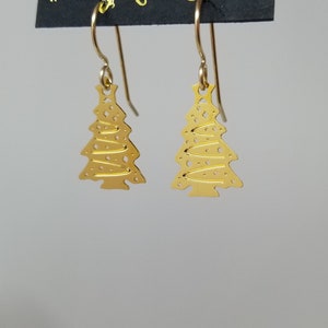 CHRISTMAS TREE EARRING on French Wire by ©Harry Mason® Jewelry Co. Winter/Christmas Earring for Women, Girls, Unique Seasonal Earring