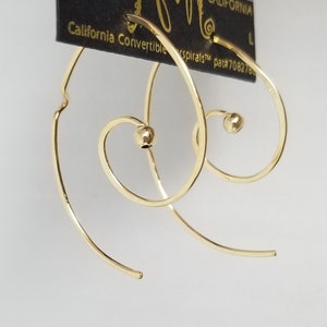 Patented California Convertible© Plain or CZ's Snail©, Gold/Rose Gold/Silver, (Slide on Dangle not Included), ©HARRY MASON™ Jewelry