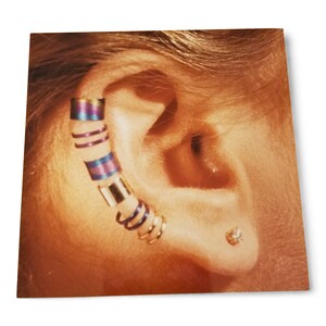 Buy 3 Get 4th FREE Sets Gold/Silver/Rose-Gold Small Double CARTILAGE EARWRAP®, ©Harry Mason® Jewelry, Ear Cuff, Ear Climber, Non Pierced