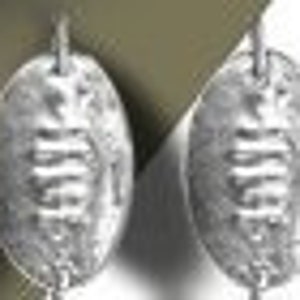 Silver Convertible® Footballs Plain or Swarovski-Emerald, Slide onto CA Convertible®  EARSPIRALs®, ©HARRY MASON®, Super Bowl Spiral Threader