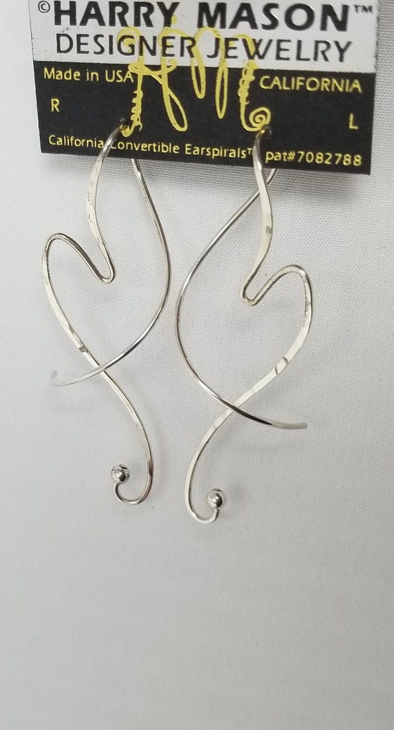 Patented California Convertible EARSPIRALS©, ©HARRY MASON™ Jewelry 