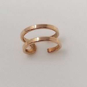 SMALL Double Line EARWRAP® Silver/Gold/Rose-Gold, Original Designer ©Harry Mason®, Cuff Upper Ear/Cartilage Fake Pierce