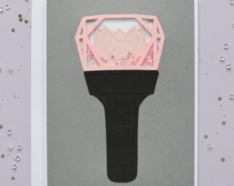 Monsta X Kpop Lightstick Greeting Card