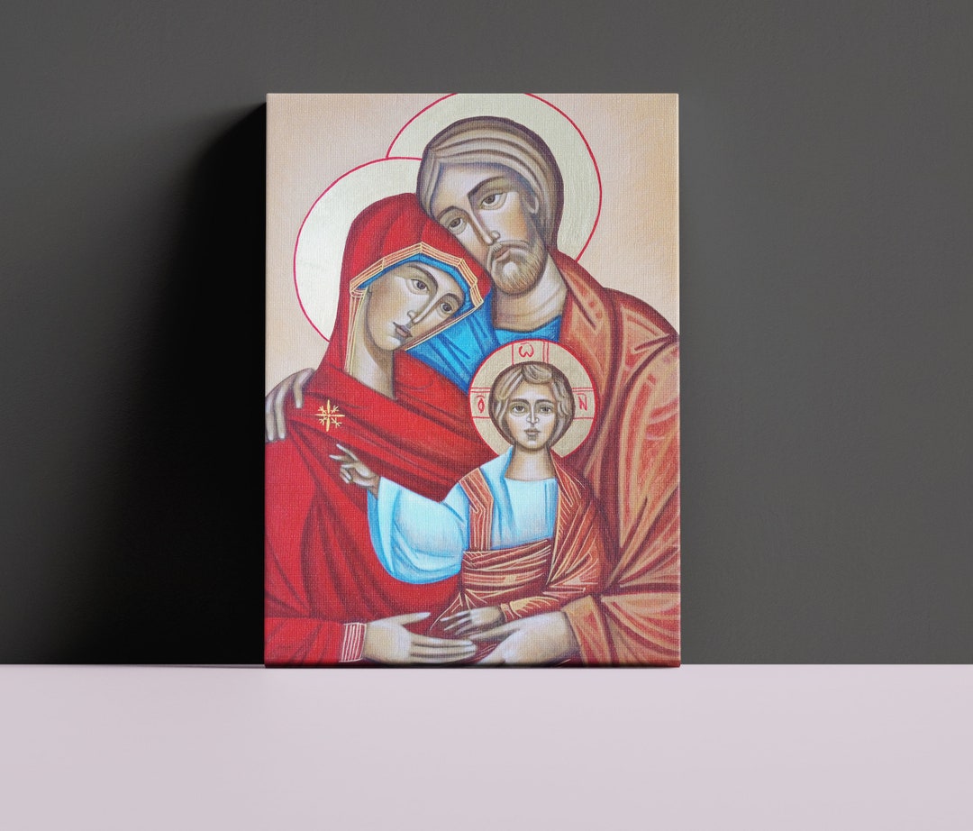 Holy Family Orthodox Icon, Religious Wall Art, Christian Icon, Handmade ...