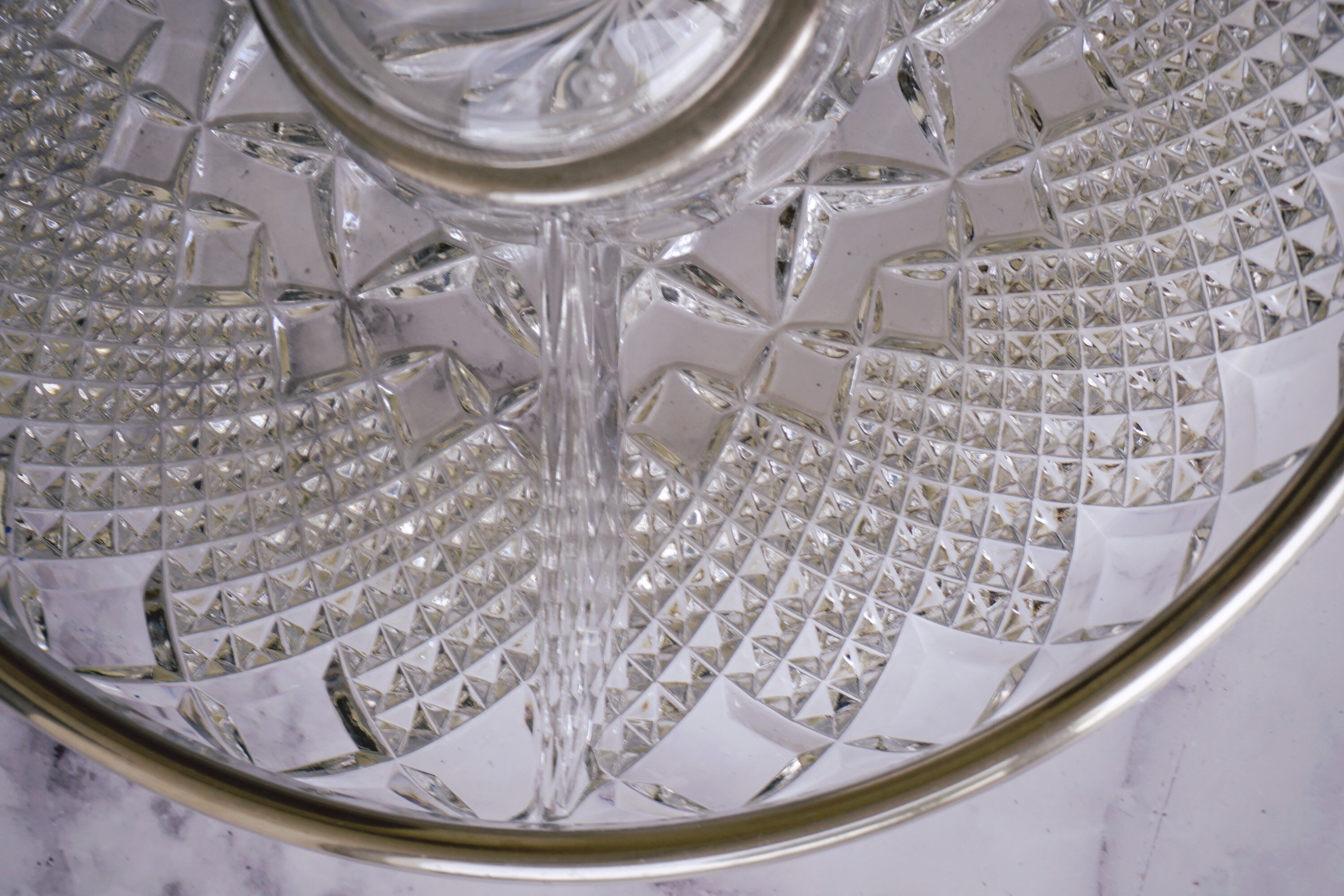 Vintage Heavy Cut Lead Crystal Divided Relish Tray with Etsy