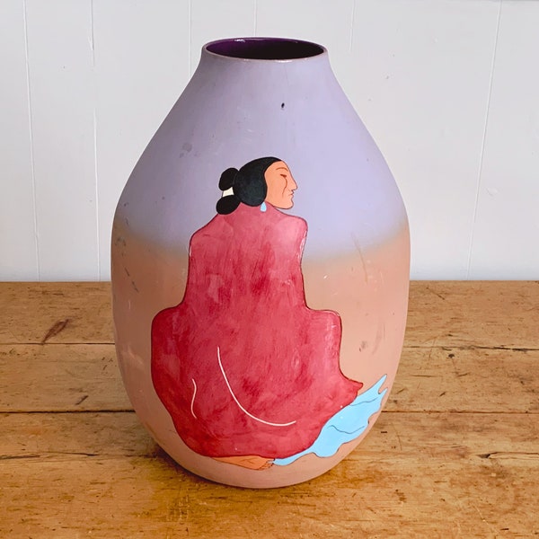 Native American Floor Vase Etsy