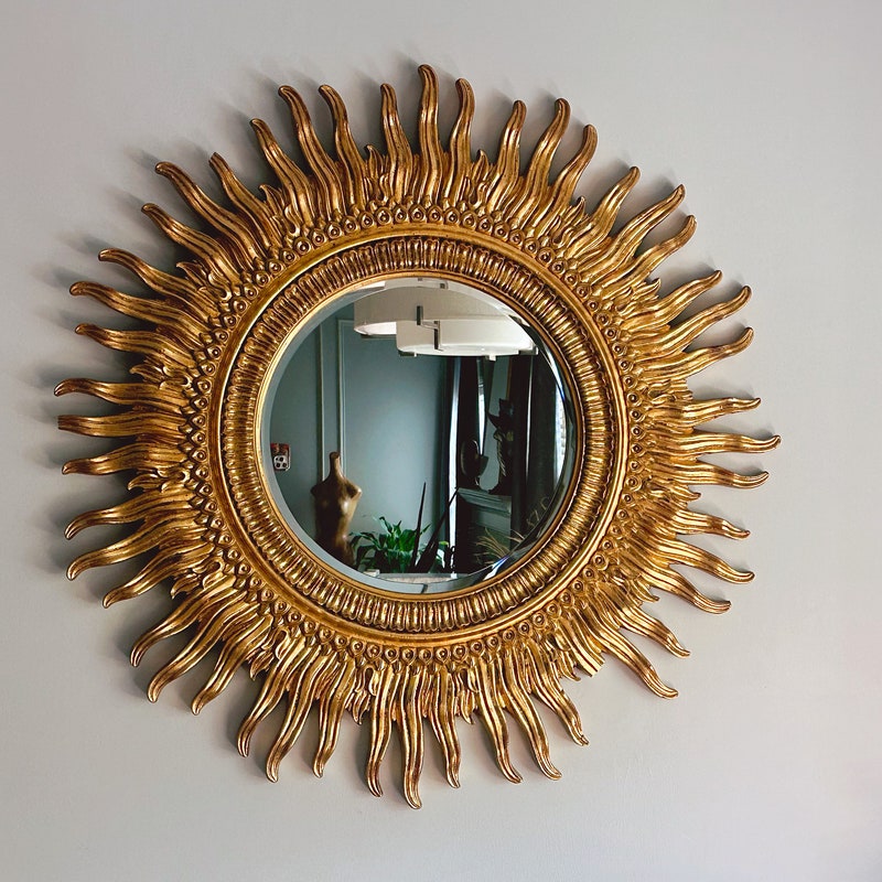 Large Vintage Mirror - Etsy
