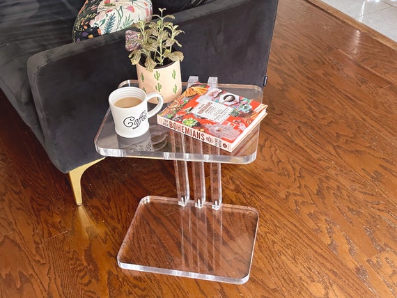 Lucite side table vintage discount
