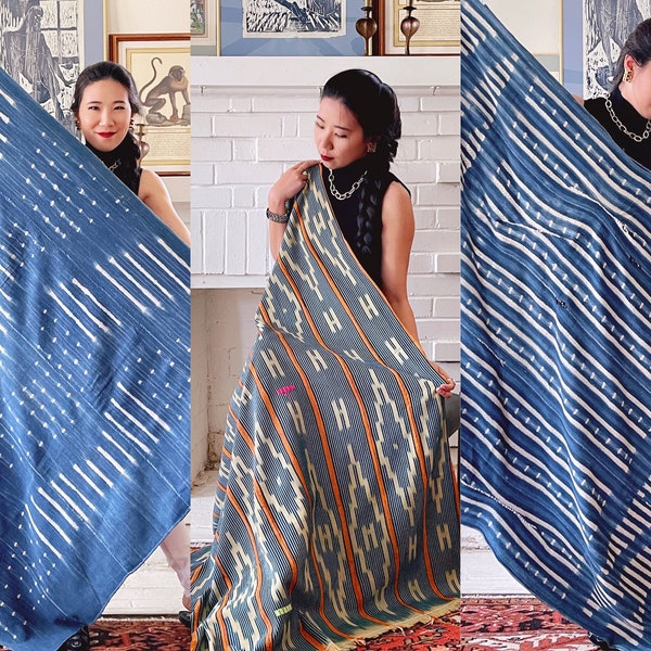 Blue Pattern Throw Blanket Etsy